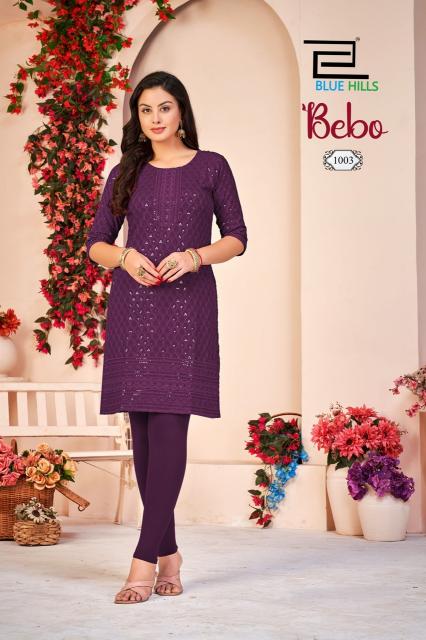 Blue hills bebo designer kurtis wholesale in hyderabad